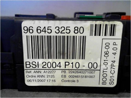 BOITIER GESTION HABITACLE CITROEN C3 PH2 2005-2010