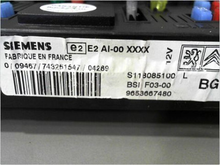 BOITIER GESTION HABITACLE CITROEN C2 03-08