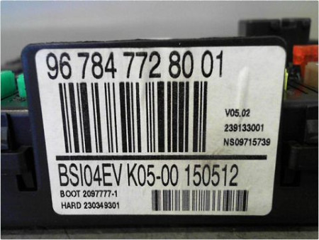 BOITIER GESTION HABITACLE PEUGEOT 308 PH2  2011-2013