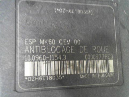 UNITE HYDRAULIQUE ABS PEUGEOT 1007 05-10