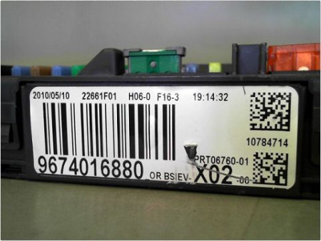 BOITIER GESTION HABITACLE PEUGEOT 207 5P