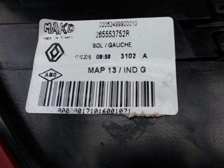 FEU ARRIERE GAUCHE  RENAULT CLIO