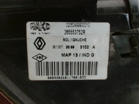 FEU ARRIERE GAUCHE  RENAULT CLIO