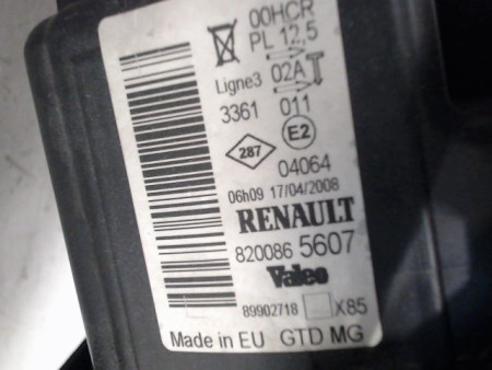 PHARE GAUCHE RENAULT CLIO