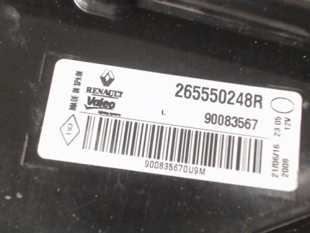 FEU ARRIERE INTERIEUR GAUCHE RENAULT MEGANE