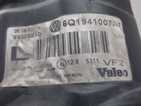 PHARE GAUCHE VOLKSWAGEN POLO