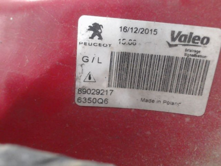 FEU ARRIERE GAUCHE  PEUGEOT 307