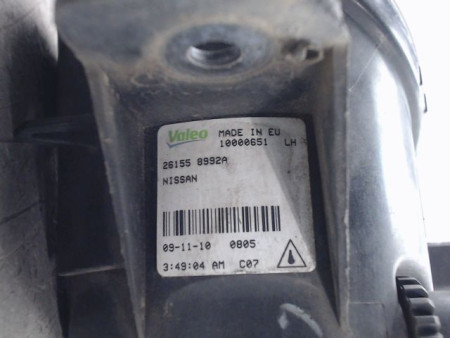 PHARE ANTIBROUILLARD AVANT GAUCHE NISSAN QASHQAI