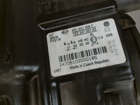 PHARE DROIT VOLKSWAGEN POLO