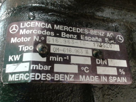 MOTEUR DIESEL MERCEDES MB D 