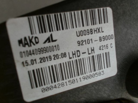PHARE GAUCHE HYUNDAI I10