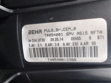 MOTEUR VENTILATEUR CHAUFFAGE CITROEN C4 CACTUS