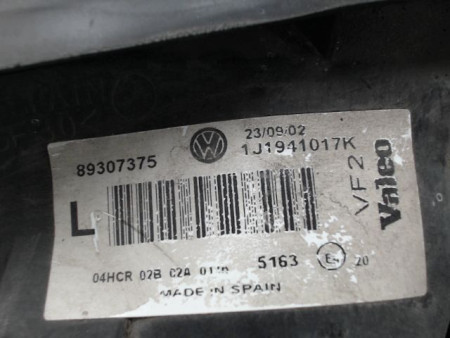 PHARE GAUCHE VOLKSWAGEN GOLF