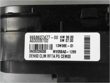 COMMANDE DE CHAUFFAGE CITROEN C4 PICASSO 07-13