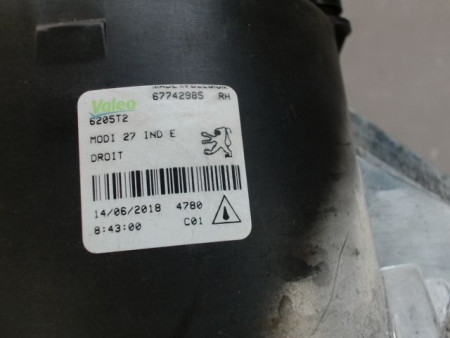 PHARE ANTIBROUILLARD AVANT DROIT PEUGEOT 206