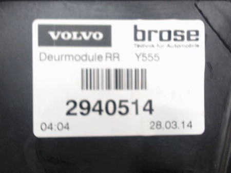 MECANISME LEVE-GLACE ARRIERE DROIT VOLVO V40