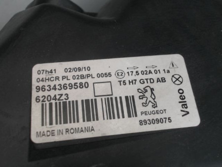 PHARE GAUCHE PEUGEOT 307