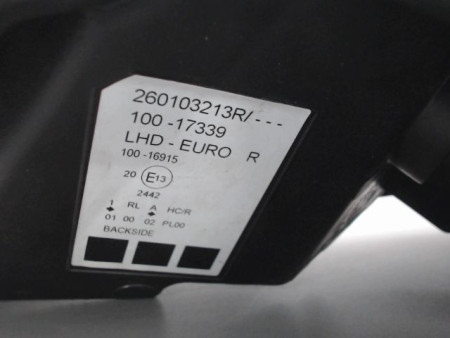 PHARE DROIT RENAULT KANGOO