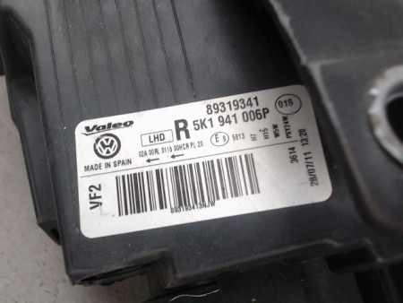 PHARE DROIT VOLKSWAGEN GOLF