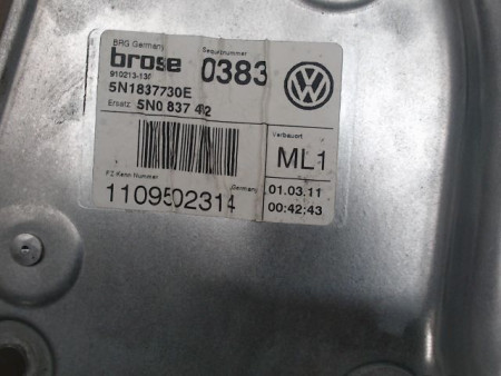 MECANISME LEVE-GLACE AVANT DROIT VOLKSWAGEN TIGUAN
