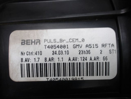 MOTEUR VENTILATEUR CHAUFFAGE CITROEN C3