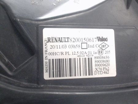 PHARE DROIT RENAULT KANGOO