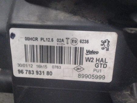 PHARE GAUCHE PEUGEOT 508