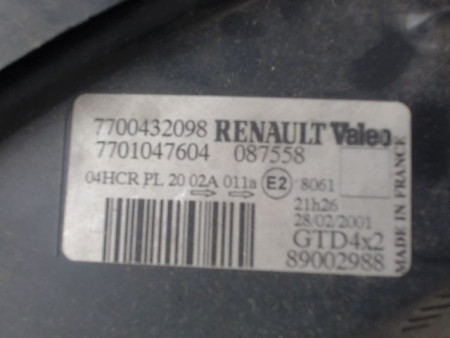 PHARE GAUCHE RENAULT MEGANE