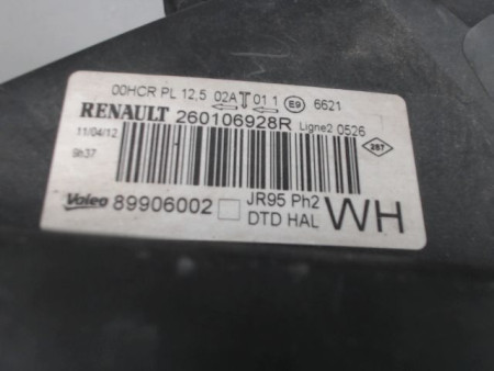 PHARE DROIT RENAULT MEGANE