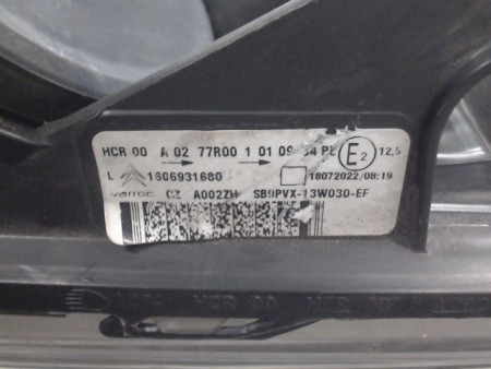 PHARE GAUCHE CITROEN C3