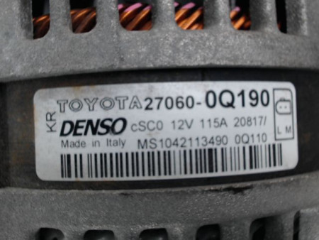ALTERNATEUR TOYOTA AYGO
