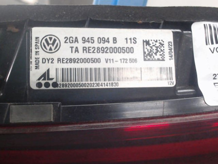 FEU ARRIERE INTERIEUR DROIT VOLKSWAGEN T-ROC