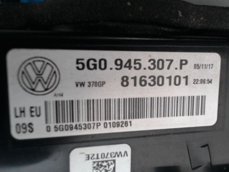 FEU ARRIERE INTERIEUR GAUCHE VOLKSWAGEN GOLF