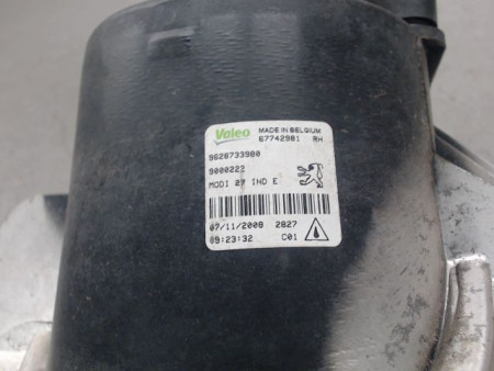 PHARE ANTIBROUILLARD AVANT DROIT PEUGEOT 206