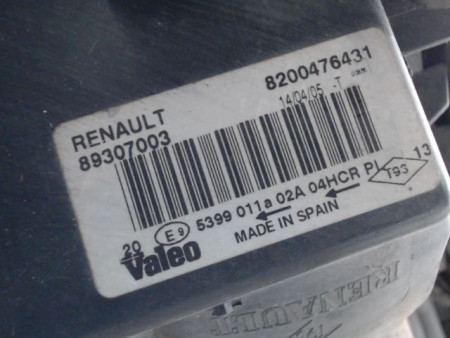 PHARE DROIT RENAULT MEGANE