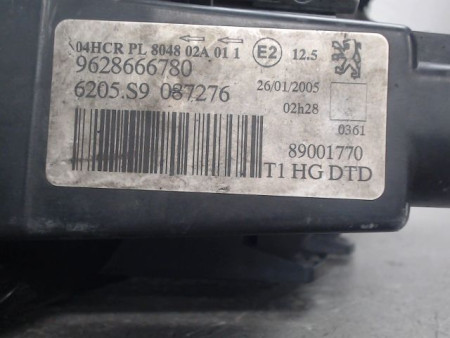PHARE DROIT PEUGEOT 206