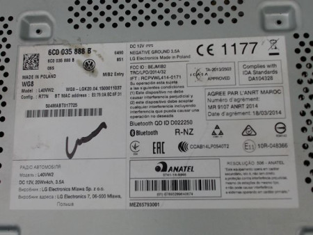 AUTORADIO VOLKSWAGEN POLO