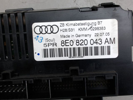 COMMANDE DE CHAUFFAGE AUDI A4