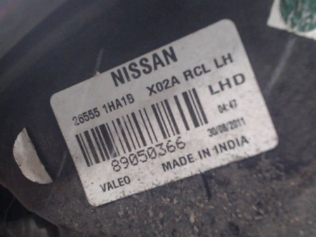 FEU ARRIERE GAUCHE  NISSAN MICRA