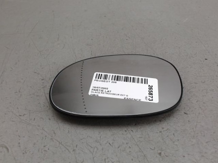 GLACE RETROVISEUR EXT G PEUGEOT 206