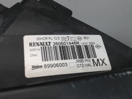 PHARE GAUCHE RENAULT MEGANE