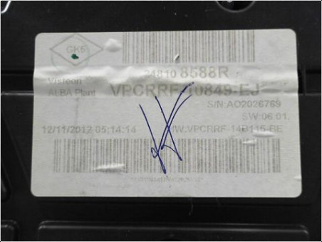 BLOC COMPTEURS RENAULT CLIO 2012