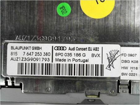 AUTORADIO AUDI A3 2007