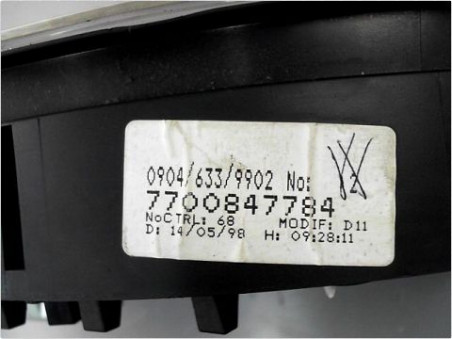 BLOC COMPTEURS RENAULT MEGANE 1998