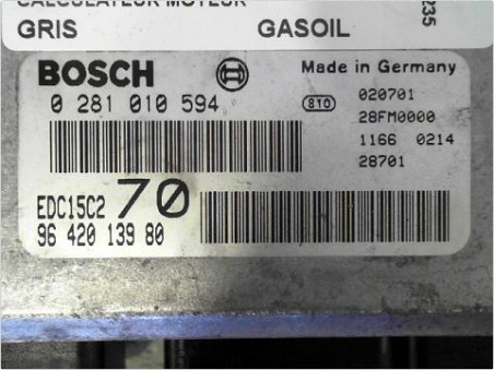 CALCULATEUR MOTEUR PEUGEOT 206 2002