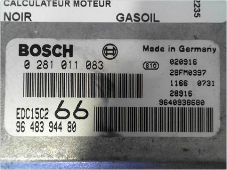 CALCULATEUR MOTEUR PEUGEOT 206 2002