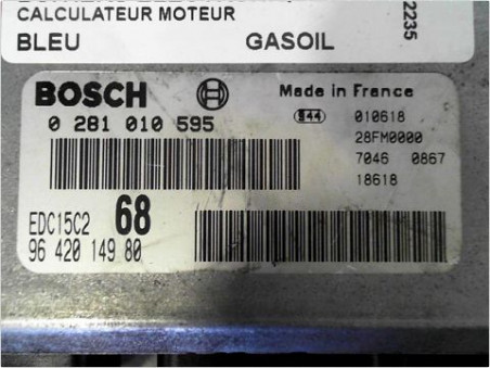 CALCULATEUR MOTEUR CITROEN XSARA PICASSO 2002