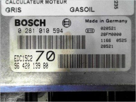 CALCULATEUR MOTEUR PEUGEOT 206 SW 2002