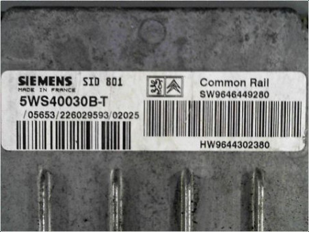 CALCULATEUR MOTEUR PEUGEOT 307 2002