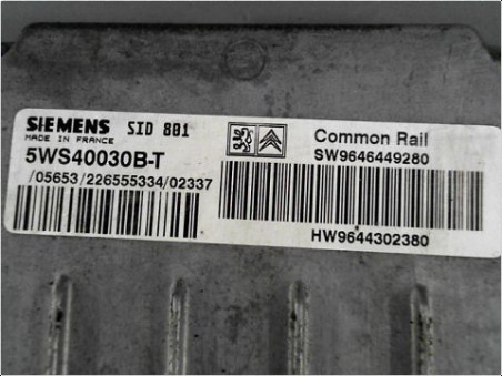 CALCULATEUR MOTEUR PEUGEOT 307 2002